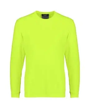 SYZMIK Men's Hi Vis Long Sleeve Tee ZH390 Metro Workwear.